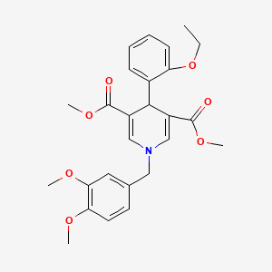 Dimethyl 1-(3,4-dimethoxybenzyl)-4-(2-ethoxyphenyl)-1,4-dihydropyridine-3,5-dicarboxylate