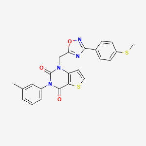 N-{4-[4-(3,4-dimethylphenyl)-1,3-oxazol-2-yl]phenyl}-4-methoxybenzenesulfonamide