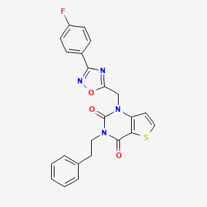 molecular formula C23H17FN4O3S B11213140 N-(3-ethylphenyl)-1-isobutyryl-3,3-dimethylindoline-5-sulfonamide 