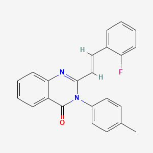 2-[(E)-2-(2-fluorophenyl)ethenyl]-3-(4-methylphenyl)quinazolin-4(3H)-one