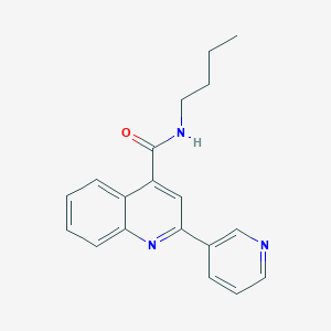 molecular formula C19H19N3O B11213170 N-butyl-2-(pyridin-3-yl)quinoline-4-carboxamide 