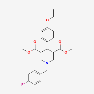 Dimethyl 4-(4-ethoxyphenyl)-1-(4-fluorobenzyl)-1,4-dihydropyridine-3,5-dicarboxylate