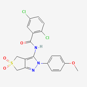 2,5-dichloro-N-(2-(4-methoxyphenyl)-5,5-dioxido-4,6-dihydro-2H-thieno[3,4-c]pyrazol-3-yl)benzamide