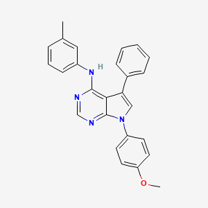 7-(4-methoxyphenyl)-N-(3-methylphenyl)-5-phenylpyrrolo[2,3-d]pyrimidin-4-amine