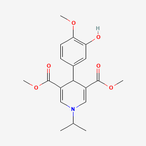 Dimethyl 4-(3-hydroxy-4-methoxyphenyl)-1-(propan-2-yl)-1,4-dihydropyridine-3,5-dicarboxylate