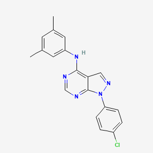 1-(4-chlorophenyl)-N-(3,5-dimethylphenyl)-1H-pyrazolo[3,4-d]pyrimidin-4-amine