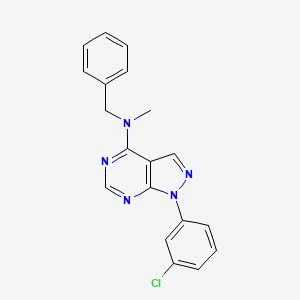 N-benzyl-1-(3-chlorophenyl)-N-methyl-1H-pyrazolo[3,4-d]pyrimidin-4-amine