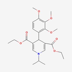 Diethyl 1-(propan-2-yl)-4-(2,3,4-trimethoxyphenyl)-1,4-dihydropyridine-3,5-dicarboxylate