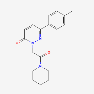 2-(2-oxo-2-(piperidin-1-yl)ethyl)-6-(p-tolyl)pyridazin-3(2H)-one