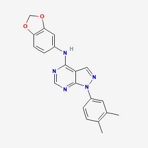 N-(1,3-benzodioxol-5-yl)-1-(3,4-dimethylphenyl)-1H-pyrazolo[3,4-d]pyrimidin-4-amine