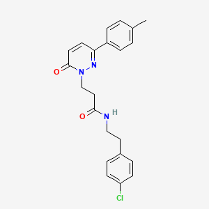 N-[2-(4-chlorophenyl)ethyl]-3-[3-(4-methylphenyl)-6-oxopyridazin-1(6H)-yl]propanamide