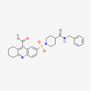 7-{[4-(Benzylcarbamoyl)piperidin-1-YL]sulfonyl}-1,2,3,4-tetrahydroacridine-9-carboxylic acid