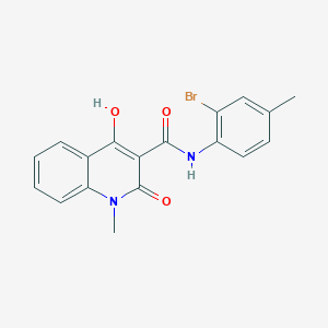 N-(2-bromo-4-methylphenyl)-2-hydroxy-1-methyl-4-oxo-1,4-dihydroquinoline-3-carboxamide