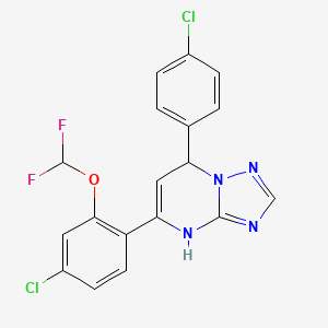 5-[4-Chloro-2-(difluoromethoxy)phenyl]-7-(4-chlorophenyl)-4,7-dihydro[1,2,4]triazolo[1,5-a]pyrimidine