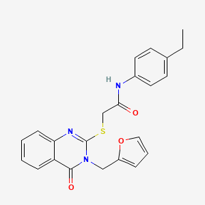 N-(4-ethylphenyl)-2-{[3-(furan-2-ylmethyl)-4-oxo-3,4-dihydroquinazolin-2-yl]sulfanyl}acetamide