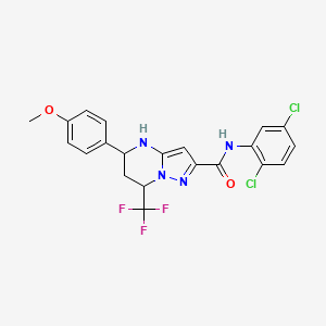 N-(2,5-dichlorophenyl)-5-(4-methoxyphenyl)-7-(trifluoromethyl)-4,5,6,7-tetrahydropyrazolo[1,5-a]pyrimidine-2-carboxamide