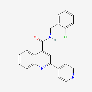 N-(2-chlorobenzyl)-2-pyridin-4-ylquinoline-4-carboxamide