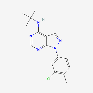 N-tert-butyl-1-(3-chloro-4-methylphenyl)-1H-pyrazolo[3,4-d]pyrimidin-4-amine