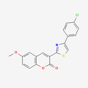 3-[4-(4-chlorophenyl)-1,3-thiazol-2-yl]-6-methoxy-2H-chromen-2-one