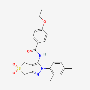 N-(2-(2,4-dimethylphenyl)-5,5-dioxido-4,6-dihydro-2H-thieno[3,4-c]pyrazol-3-yl)-4-ethoxybenzamide