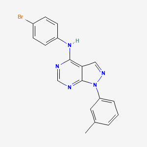 N-(4-bromophenyl)-1-(3-methylphenyl)-1H-pyrazolo[3,4-d]pyrimidin-4-amine