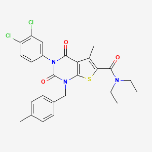 3-(3,4-dichlorophenyl)-N,N-diethyl-5-methyl-1-(4-methylbenzyl)-2,4-dioxo-1,2,3,4-tetrahydrothieno[2,3-d]pyrimidine-6-carboxamide