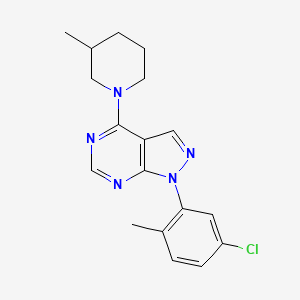 1-(5-chloro-2-methylphenyl)-4-(3-methylpiperidin-1-yl)-1H-pyrazolo[3,4-d]pyrimidine