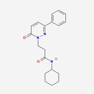 N-cyclohexyl-3-(6-oxo-3-phenylpyridazin-1(6H)-yl)propanamide