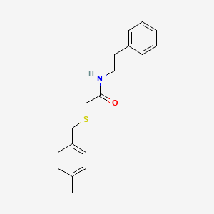 2-[(4-methylbenzyl)thio]-N-(2-phenylethyl)acetamide