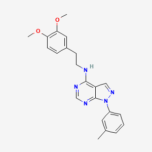 N-[2-(3,4-dimethoxyphenyl)ethyl]-1-(3-methylphenyl)-1H-pyrazolo[3,4-d]pyrimidin-4-amine