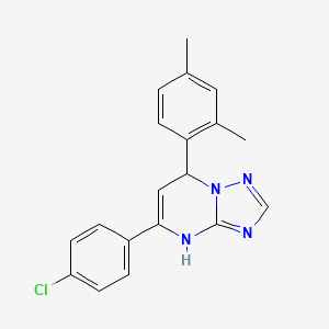 5-(4-Chlorophenyl)-7-(2,4-dimethylphenyl)-4,7-dihydro[1,2,4]triazolo[1,5-a]pyrimidine