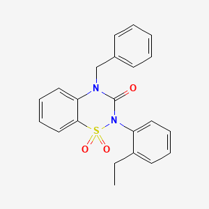 4-benzyl-2-(2-ethylphenyl)-2H-1,2,4-benzothiadiazin-3(4H)-one 1,1-dioxide