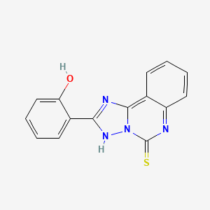 molecular formula C15H10N4OS B11213891 2-(2-hydroxyphenyl)[1,2,4]triazolo[1,5-c]quinazoline-5(6H)-thione 