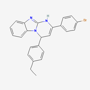 2-(4-Bromophenyl)-4-(4-ethylphenyl)-1,4-dihydropyrimido[1,2-a]benzimidazole