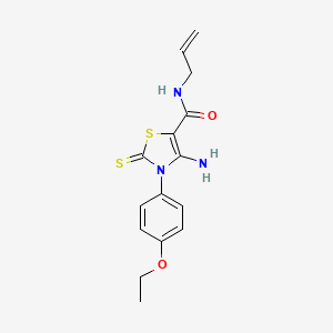 N-allyl-4-amino-3-(4-ethoxyphenyl)-2-thioxo-2,3-dihydro-1,3-thiazole-5-carboxamide