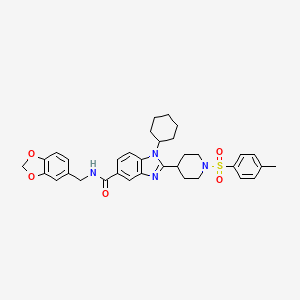 molecular formula C34H38N4O5S B11213961 ANO1 inhibitor K786-4469 