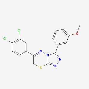 6-(3,4-dichlorophenyl)-3-(3-methoxyphenyl)-7H-[1,2,4]triazolo[3,4-b][1,3,4]thiadiazine