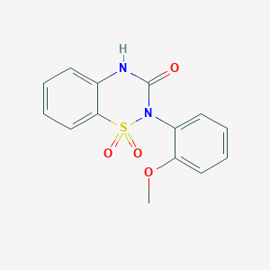 2-(2-methoxyphenyl)-2H-1,2,4-benzothiadiazin-3(4H)-one 1,1-dioxide