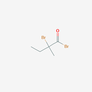 molecular formula C5H8Br2O B011214 2-Bromo-2-methylbutanoyl bromide CAS No. 106265-07-0