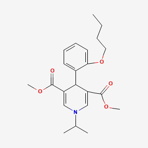 Dimethyl 4-(2-butoxyphenyl)-1-(propan-2-yl)-1,4-dihydropyridine-3,5-dicarboxylate