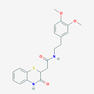 N-[2-(3,4-dimethoxyphenyl)ethyl]-2-(3-oxo-3,4-dihydro-2H-1,4-benzothiazin-2-yl)acetamide