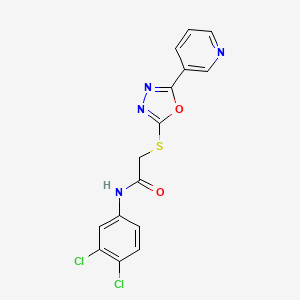 N-(3,4-dichlorophenyl)-2-{[5-(pyridin-3-yl)-1,3,4-oxadiazol-2-yl]sulfanyl}acetamide