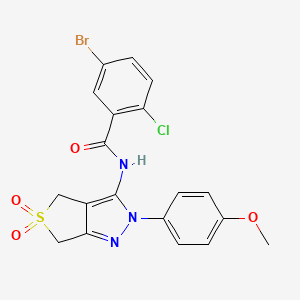 5-bromo-2-chloro-N-(2-(4-methoxyphenyl)-5,5-dioxido-4,6-dihydro-2H-thieno[3,4-c]pyrazol-3-yl)benzamide