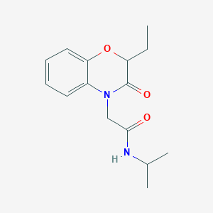 4H-1,4-Benzoxazine-4-acetamide, 2-ethyl-2,3-dihydro-N-(1-methylethyl)-3-oxo-