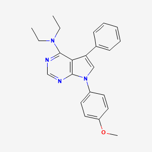 N,N-diethyl-7-(4-methoxyphenyl)-5-phenyl-7H-pyrrolo[2,3-d]pyrimidin-4-amine