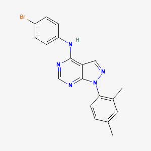 N-(4-bromophenyl)-1-(2,4-dimethylphenyl)-1H-pyrazolo[3,4-d]pyrimidin-4-amine