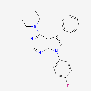 7-(4-fluorophenyl)-5-phenyl-N,N-dipropyl-7H-pyrrolo[2,3-d]pyrimidin-4-amine