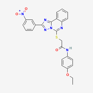 N-(4-Ethoxyphenyl)-2-{[2-(3-nitrophenyl)-[1,2,4]triazolo[1,5-C]quinazolin-5-YL]sulfanyl}acetamide