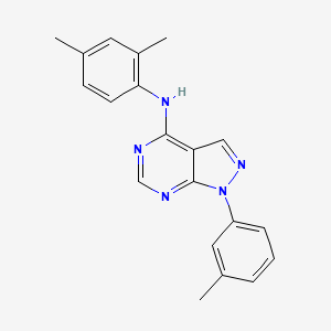 molecular formula C20H19N5 B11214412 (2,4-Dimethylphenyl)[1-(3-methylphenyl)pyrazolo[4,5-e]pyrimidin-4-yl]amine 