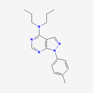 molecular formula C18H23N5 B11214430 1-(4-methylphenyl)-N,N-dipropyl-1H-pyrazolo[3,4-d]pyrimidin-4-amine 